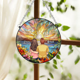 I Love You - Personalized Couple Window Hanging Suncatcher Ornament
