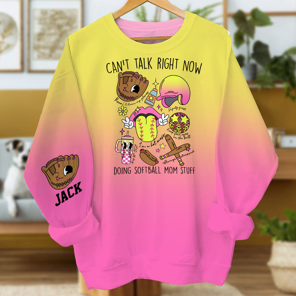 Softball Mom Stuff - Personalized Softball All Over Shirt