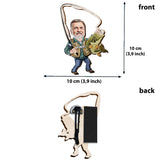 Keep It Reel - Personalized Fishing Shaped Car Visor Clip