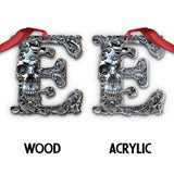Skull Alphabet - Personalized Skull Ornament