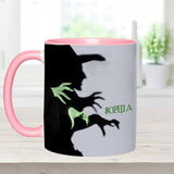 Halloween Witch Shadow - Personalized Witch Accent Mug