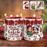 Best Bitches - Personalized Bestie Accent Mug