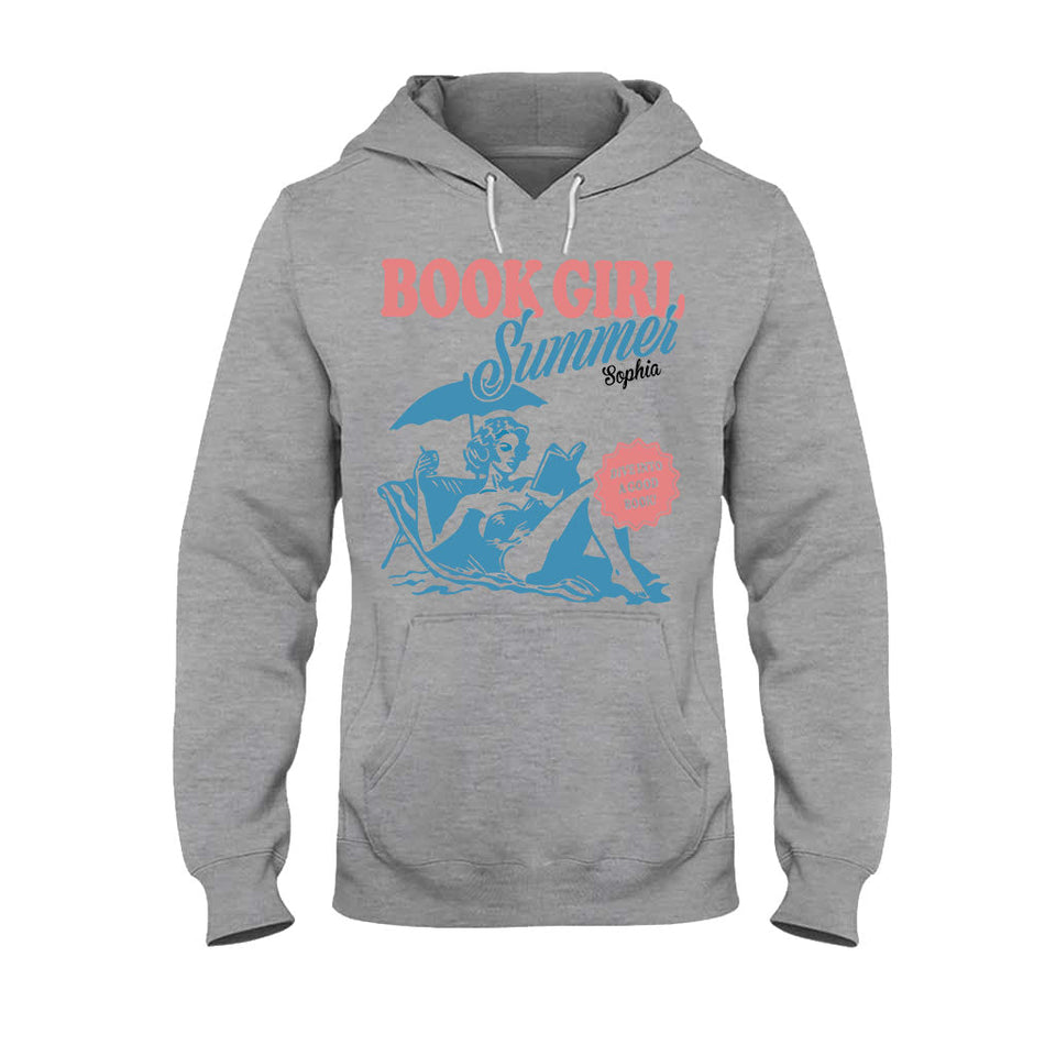 Book Girl Summer - Personalized Book T-shirt And Hoodie