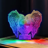 Memorial Wings Your Wings Were Ready But My Heart Was Not - Personalized Memorial Mirror Light