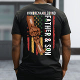 Father & Son Unbreakablebond - Personalized African American T-shirt and Hoodie