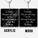 Custom Photo Now You Can Carry Me Too - Personalized Father Keychain
