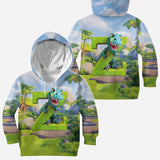 Dinosaur Alphabet - Personalized Kid All Over Shirt