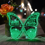 Your Wings Were Ready But Our Hearts Were Not - Personalized Memorial Mirror Light