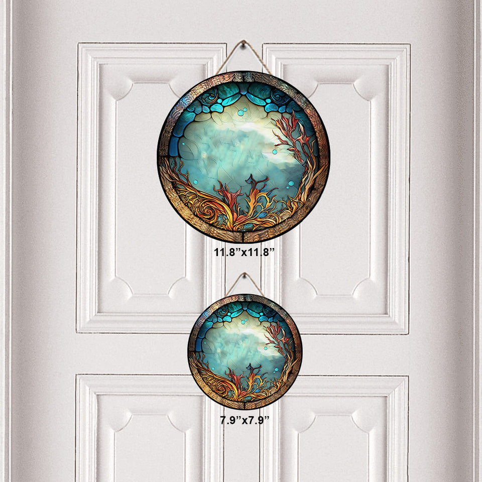 This Grandma/Momma Belongs To - Personalized Grandma Round Wood Sign