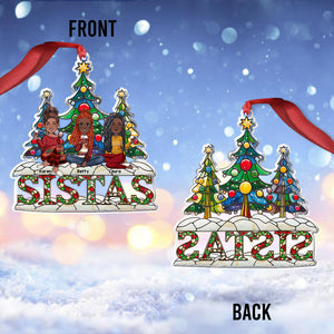 Sistas - Personalized Bestie Custom Shaped Ornament