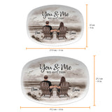 You And Me We Got This - Personalized Couple Plate