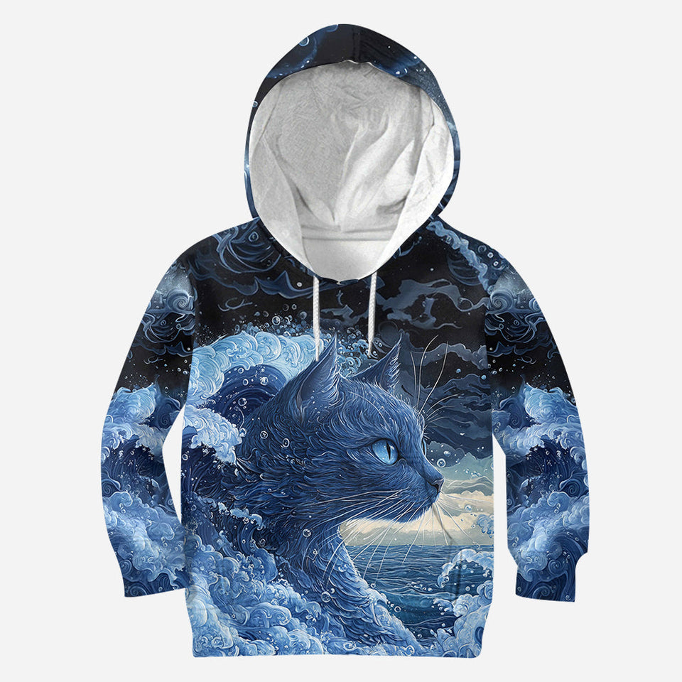 The Blue Cat Wave - Cat All Over Shirt