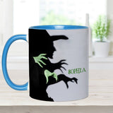 Halloween Witch Shadow - Personalized Witch Accent Mug