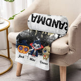 Grandma Of Little Nightmares - Personalized Grandma Blanket