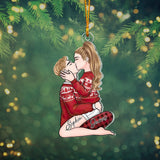 I Love You - Personalized Couple Custom Shaped Ornament
