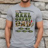 Western Reel Great Dad Camouflage - Personalized Father T-shirt And Hoodie
