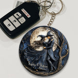 True Love Never Dies - Personalized Witch Keychain