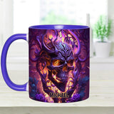Fire and Fury - Personalized Skull Accent Mug