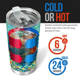 You & Me And The Sea - Personalized Turtle Tumbler