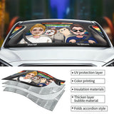 Ride With Pride - Personalized LGBT Support Car Sunshade