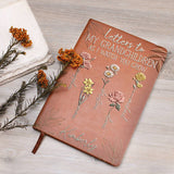 First Mom Now Grandma Letters To My Grandchildren - Personalized Grandma Leather Journal