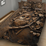 Stunning Owl - Personalized Owl Quilt Set