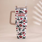 I Really Love You For So Many Reasons With Any Name - Personalized Couple Tumbler With Handle