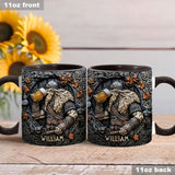Viking Warrior Drinking Legend Raise Your Horn - Personalized Viking Accent Mug