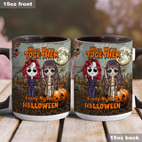 When We're Together Every Night is Halloween - Personalized Bestie Accent Mug