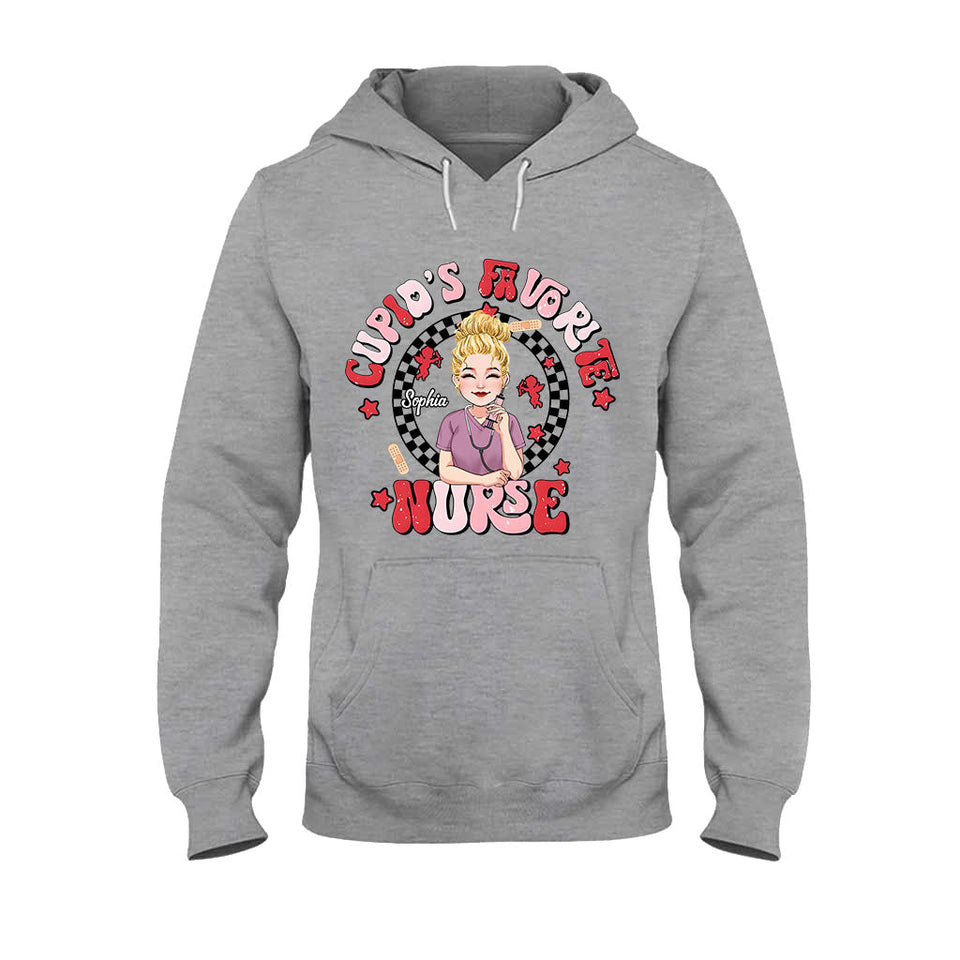 Cupid Favorite Nurse - Personalized Nurse T-shirt And Hoodie
