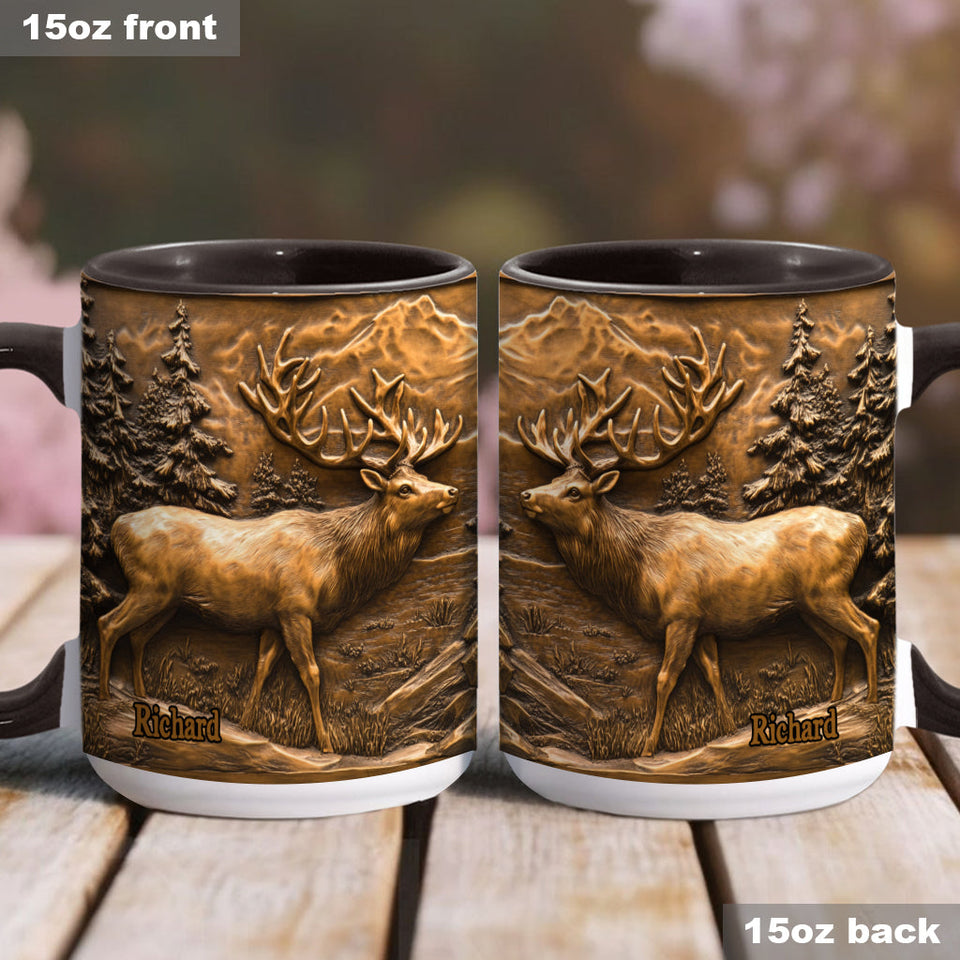 Hunting Deer - Personalized Hunting Accent Mug