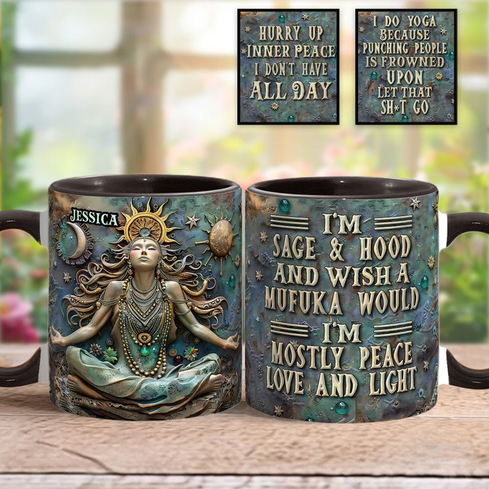 I'm Not Sugar And Spice - Personalized Yoga Accent Mug