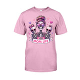 Mom Life - Personalized Skull T-shirt And Hoodie