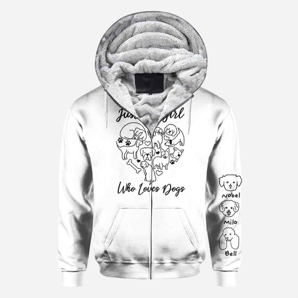 Just A Girl Who Loves Dogs - Personalized Dog All Over Shirt