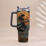 Beautiful Witch - Personalized Witch Tumbler With Handle