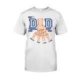 Daddy's Team Fist Bump - Personalized Father T-shirt And Hoodie