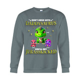Daddysaurus Grandpasaurus 3D Dinosaurs - Personalized Father T-shirt And Hoodie