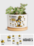 Grandma Reason To Bee Happy - Personalized Grandma Ceramic Plant Pot