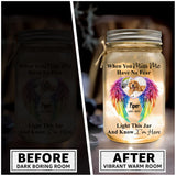 When You Miss Me Have No Fear - Personalized Dog Mason Jar Light