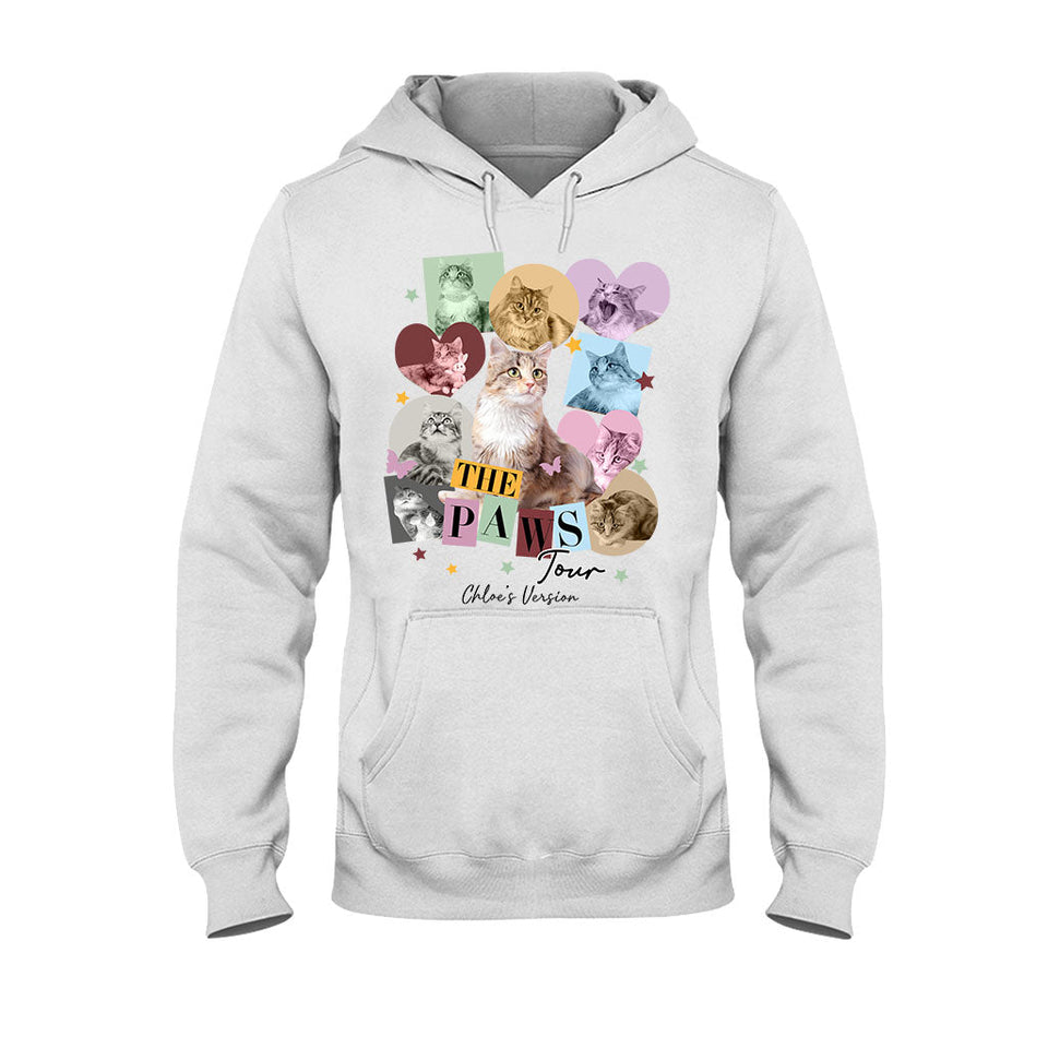 The Paws Tour Pet's Version - Personalized Cat T-shirt And Hoodie
