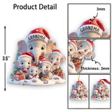 Any Title Cute Elephant Ornament - Personalized Elephant Ornament