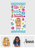 Life Is Better In Summer - Personalized Sea Lover Beach Towel