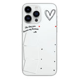 The Day You Became My Hooman Dog Cat Pet Lover Custom Photos And Calendar - Personalized Dog Clear Phone Case