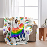 You Are My Rainbow - Personalized LGBT Support Blanket