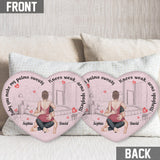 Baby You Make My Palms Sweaty - Personalized Couple Shaped Pillow