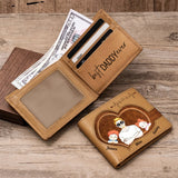Best Dad Ever - Personalized Father Leather Wallet