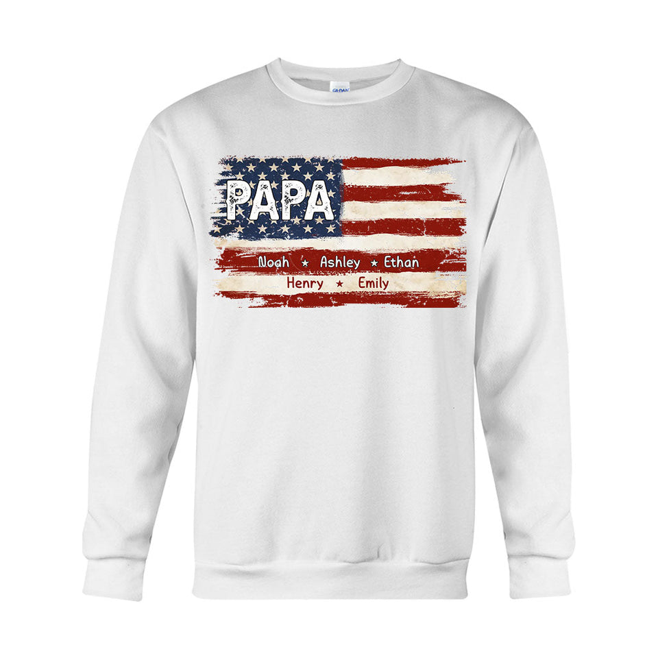 Dad's Life 4th Of July - Personalized Father T-shirt And Hoodie