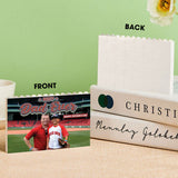 Best Dad Ever - Personalized Father One-sided Horizontal Rectangle Building Brick Blocks