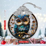 Charming Owl - Personalized Owl Vintage Ornament