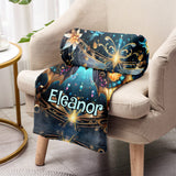 Stunning Gold Butterfly - Personalized Butterfly Blanket
